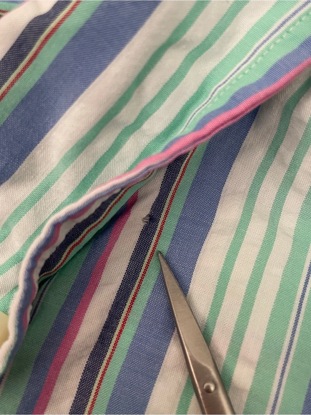 Polo Ralph Lauren RL Prepster Seersucker Stripe Button Down Shirt Short Sleeve M